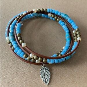 5 layer memory wire wrap bracelet